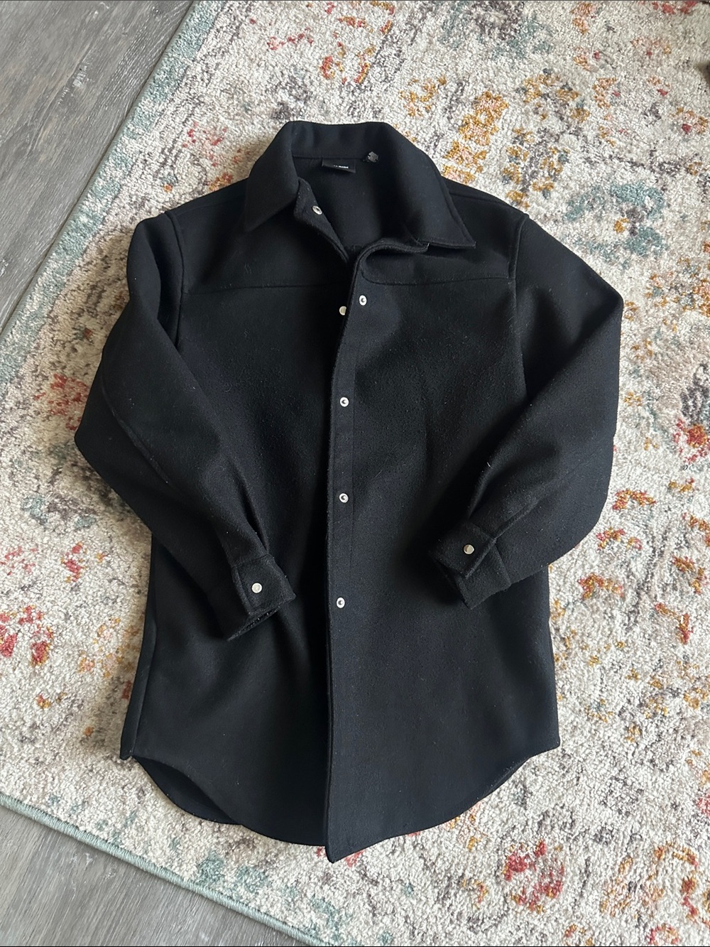 ASOS Black Lightweight Shacket Jacket